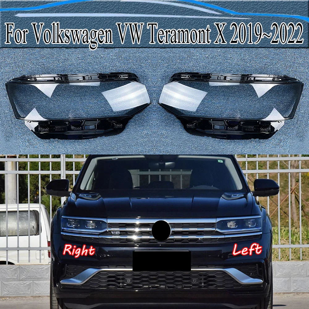 

Прозрачная накладка на переднюю фару из плексигласа для Volkswagen VW Teramont X 2019 ~ 2022
