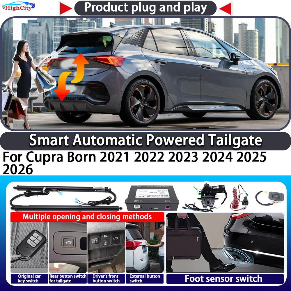 For Cupra Born 2021 2022 2023 2024 2025 2026 Smart Automatic Powered Tailgate Key Control Trunk Close Electric Power Tailgate