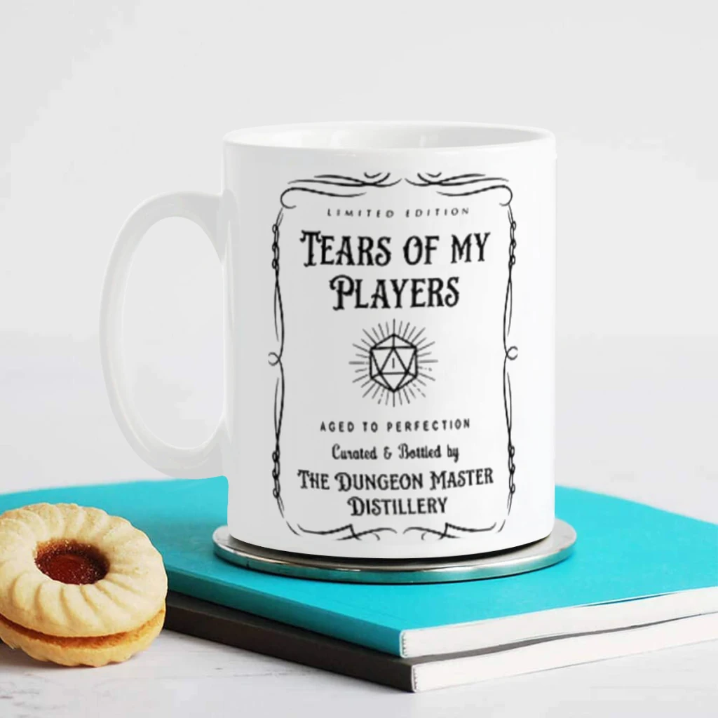 D&D Tears of my Players Ceramics Coffee Mug Cute Gamer Birthday Gift Back To School Mug