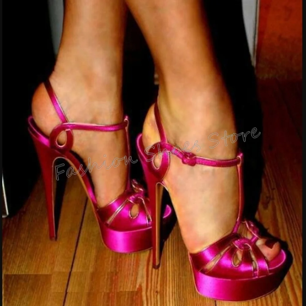 

Red Platform Hollow Out Sandals Open Toe Stilettos High Heels High Heel Shoes for Women Sexy Heels 2025 New Zapatos Para Mujere