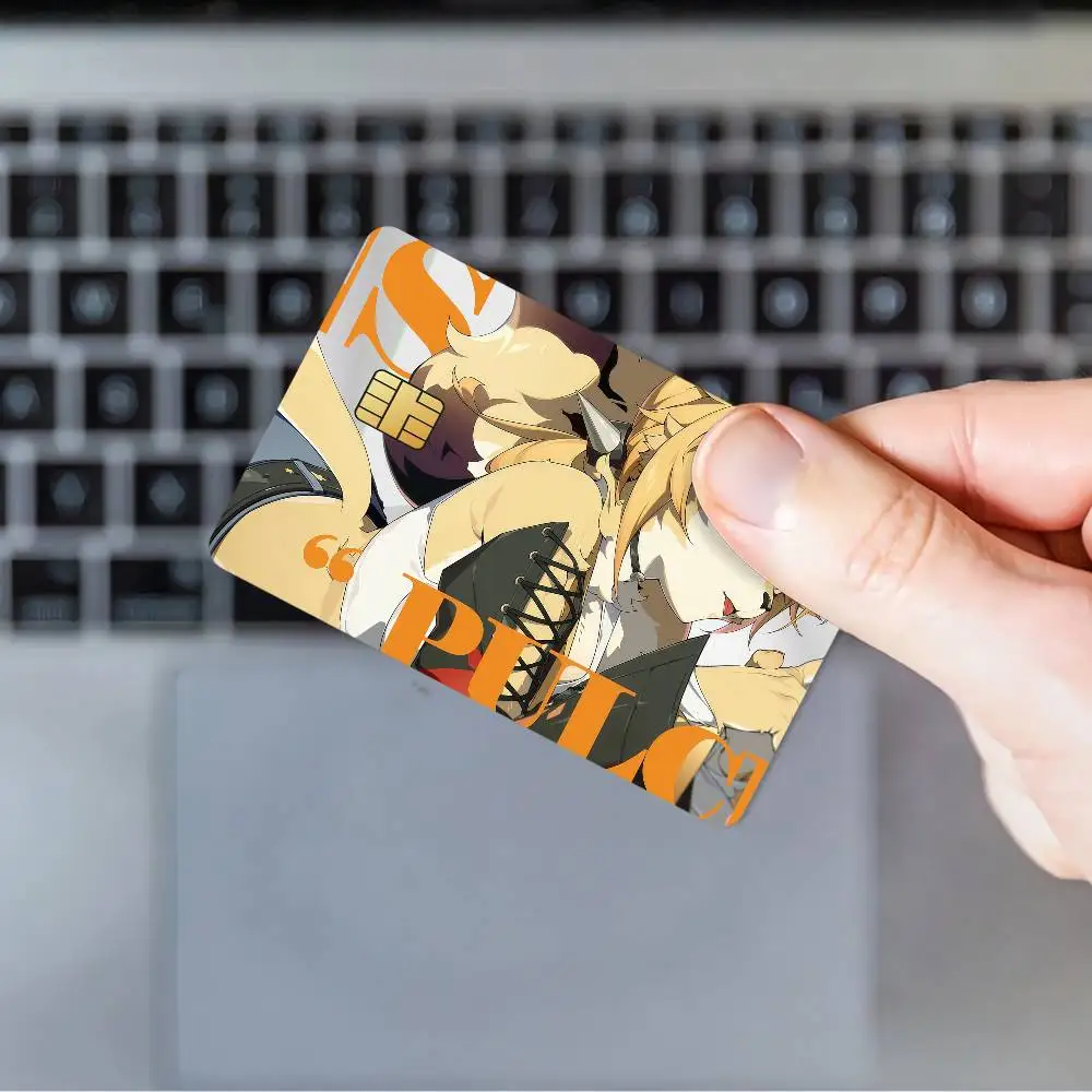 Game Zenless Zone Zero Pulchra Fellini Waterproof Film Skin Card Stickers Cover Credit 4PCS Debit Front Decoration Bank Bus Pass