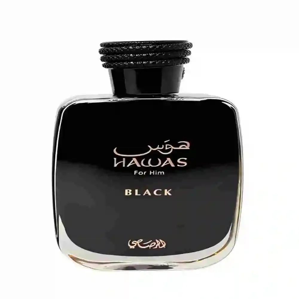 Rasasi Hawas Black EDP 100 мл, интенсивный аромат Noir для мужчин, стойкий увлекательный спрей Allure