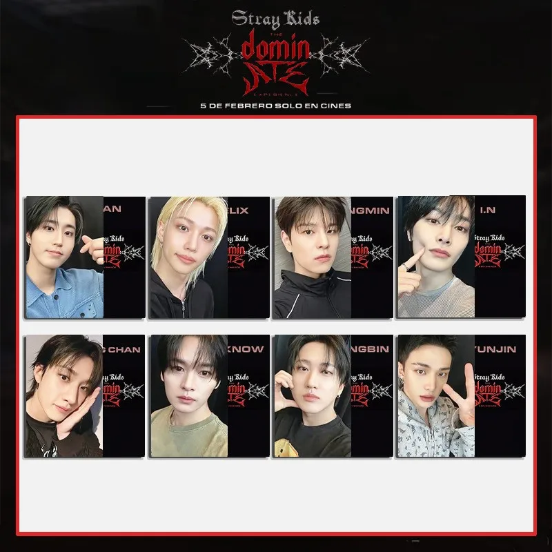 

8PCS new straykids kpop skzoo Felix Hyunjin Bang Chan HAN Seungmin LeeKnow I.N Changbin photo card LOMO card gift