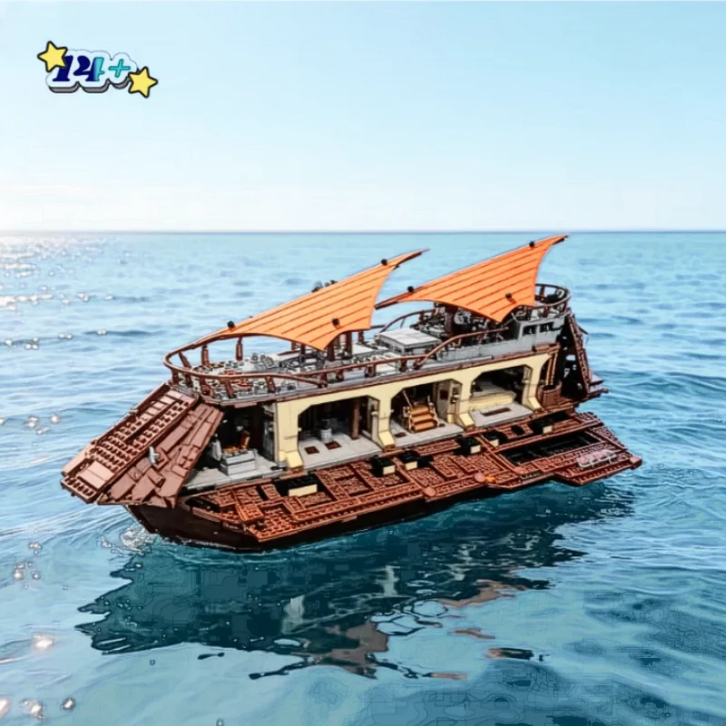 Jabba Big Barge 3942pcs MOC Detailed Vessel Building Blocks Assembly Display Models Collector Edition Birthday Gifts Collectors