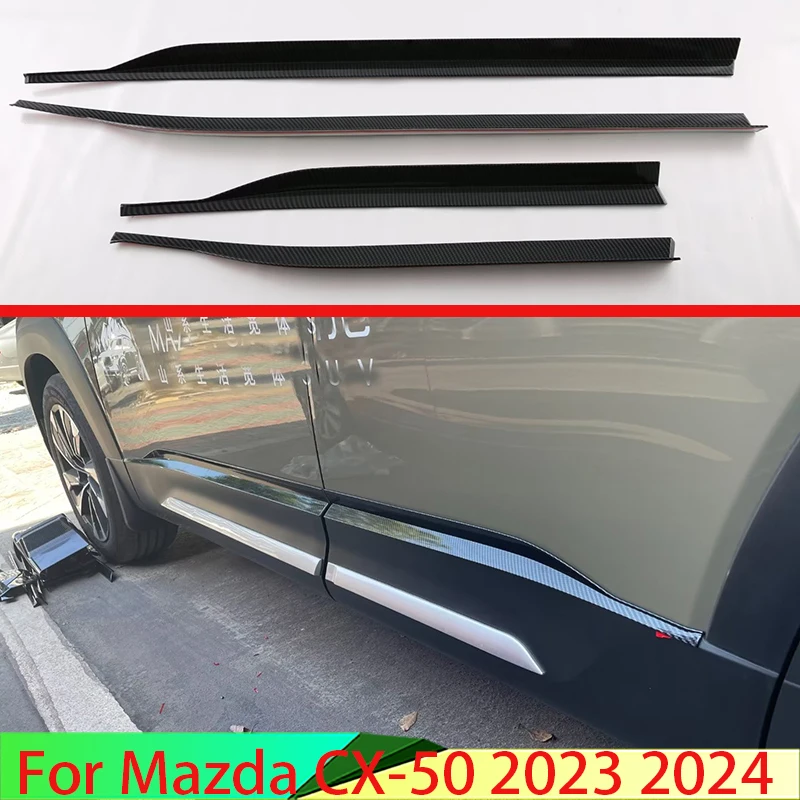 

Для Mazda CX-50 2023 2024 автомобильные аксессуары ABS Chrome Боковая дверь