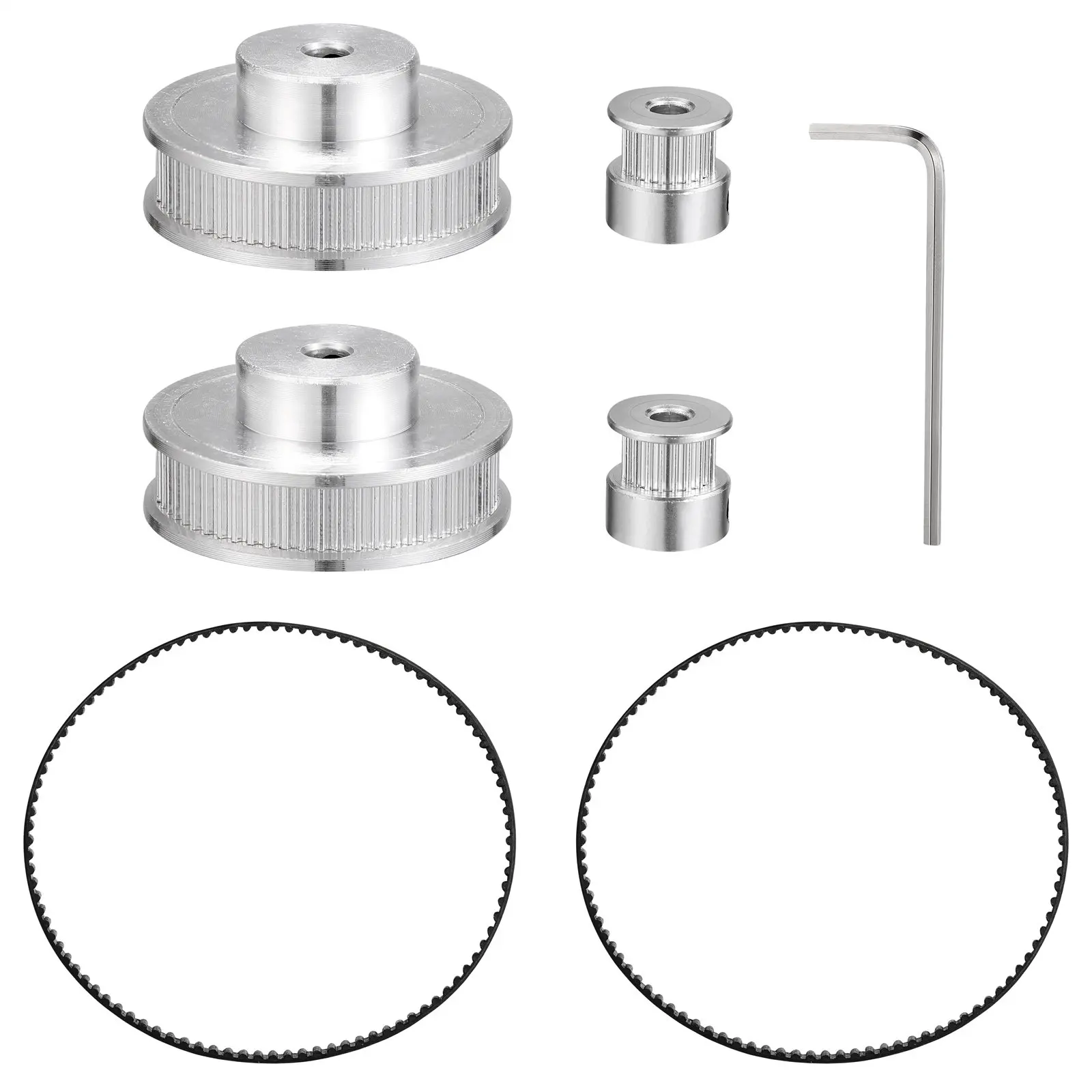 

2 pcs 3D Printer Synchronous Wheel Set 2Gt 20T With 200Mmx6Mm Belt Aluminum Timing Pulley For Stepper Motor Printer