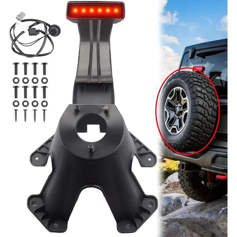 

Кронштейн для запасного колеса и блокировка стоп-сигнала (третий стоп-сигнал) для моделей JK 2007-2018 годов