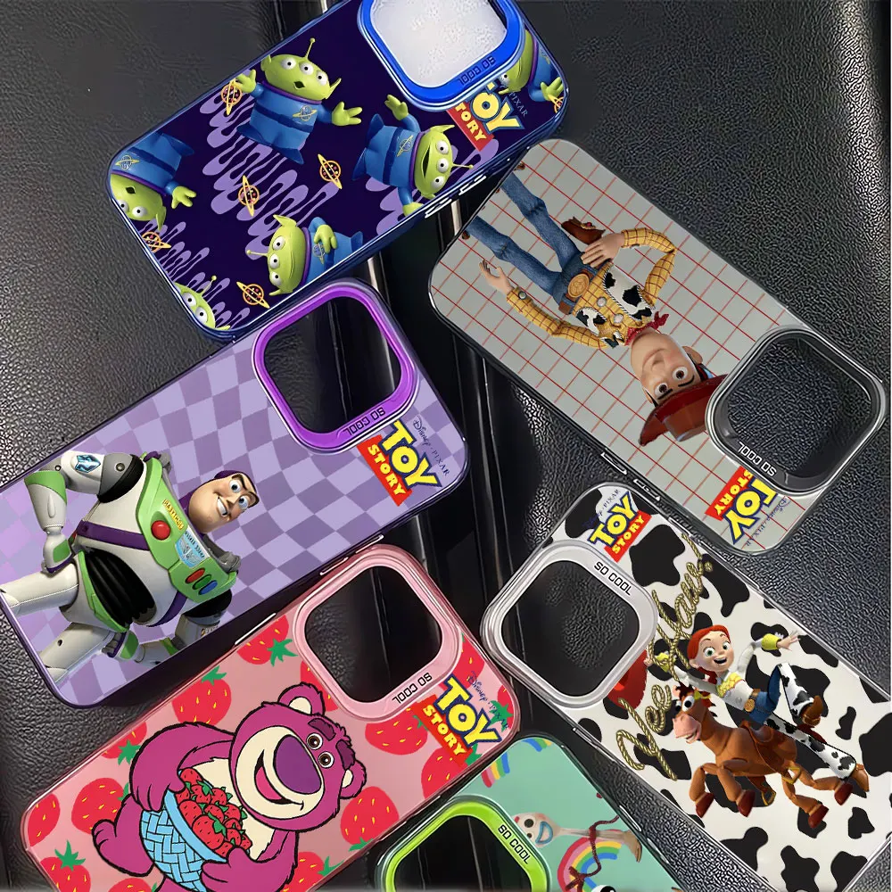 Phone Case for Apple iPhone 14 Plus 12 Pro 13 XR 11 15 Pro Max XS Max X Soft Toy Story Woody Buzz Lightyear Shockproof Cover