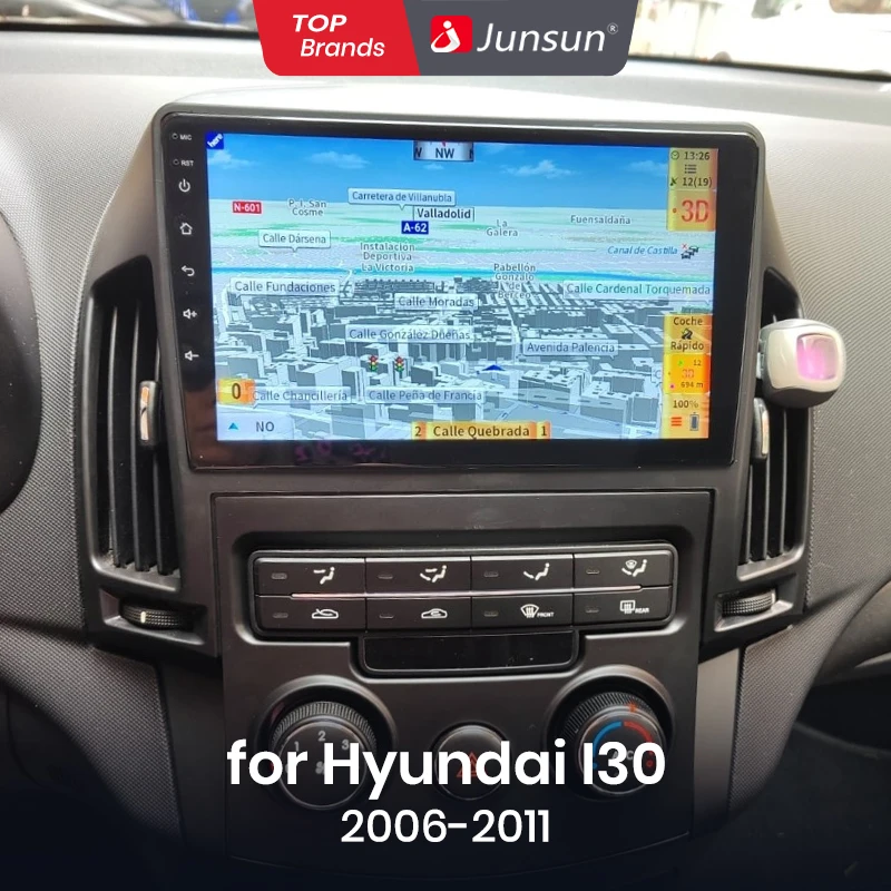 Junsun V1 Wireless CarPlay Android Auto Radio for Hyundai I30 2006 2007 2008 2009 2010 2011 4G GPS intelligent Autoradio