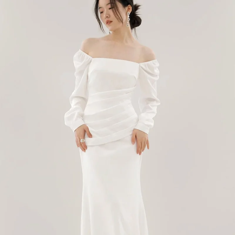 abito-da-sposa-francese-elegante-plissettato2025-abito-lungo-bianco-a-maniche-lunghe-con-spalle-scoperte-bidirezionale-nuovo-stile