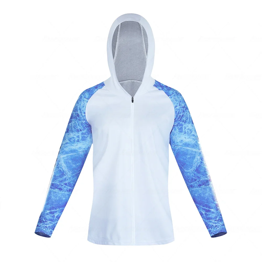 

Fishing Clothing Men Long Sleeve Outdoor Breathable Fishing Cycling Shirts Anti Uv Sports Fishing Clothes Quick drying hood