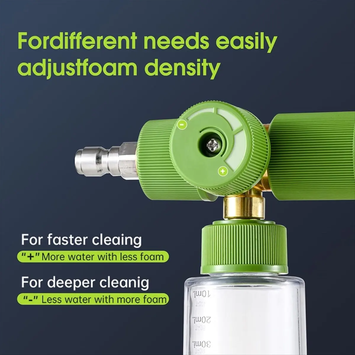 

Пеногенератор A22I Pro, пеногенератор для мойки высокого давления с быстроразъемным соединением 1/4 дюйма, мини-пеногенератор с регулируемой насадкой