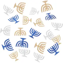 50 pz Hanukkah decorazione del partito stella tavolo Scatter Party Table sei punte stella candeliere tavolo da pranzo Decor forniture per feste