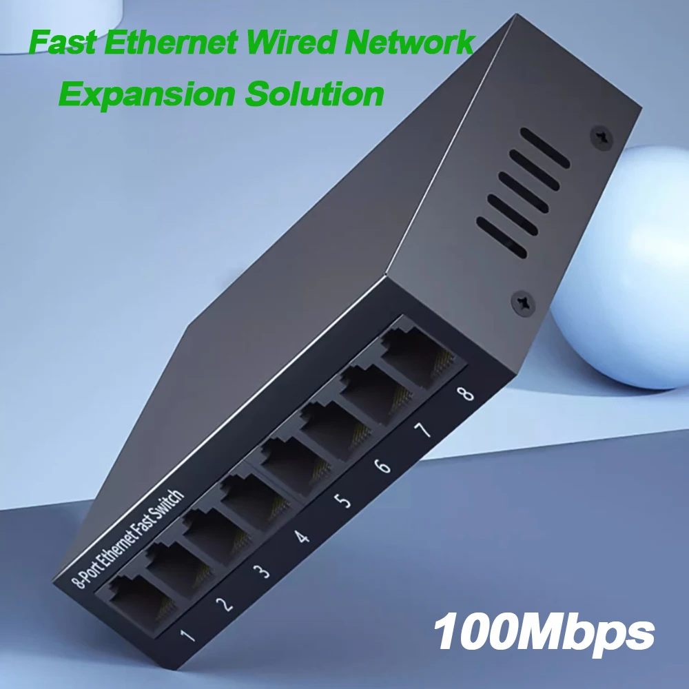 5/8 portas 10/100Mbps switches de rede Mini Ethernet divisor de interruptor de rede rápida para escritório doméstico plugue UE