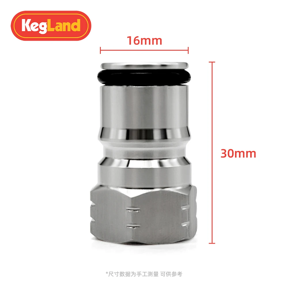 KegLand Gas/Liquid Post Cornelius Type Ball Lock Stainless Steel Connectors Home Brewing