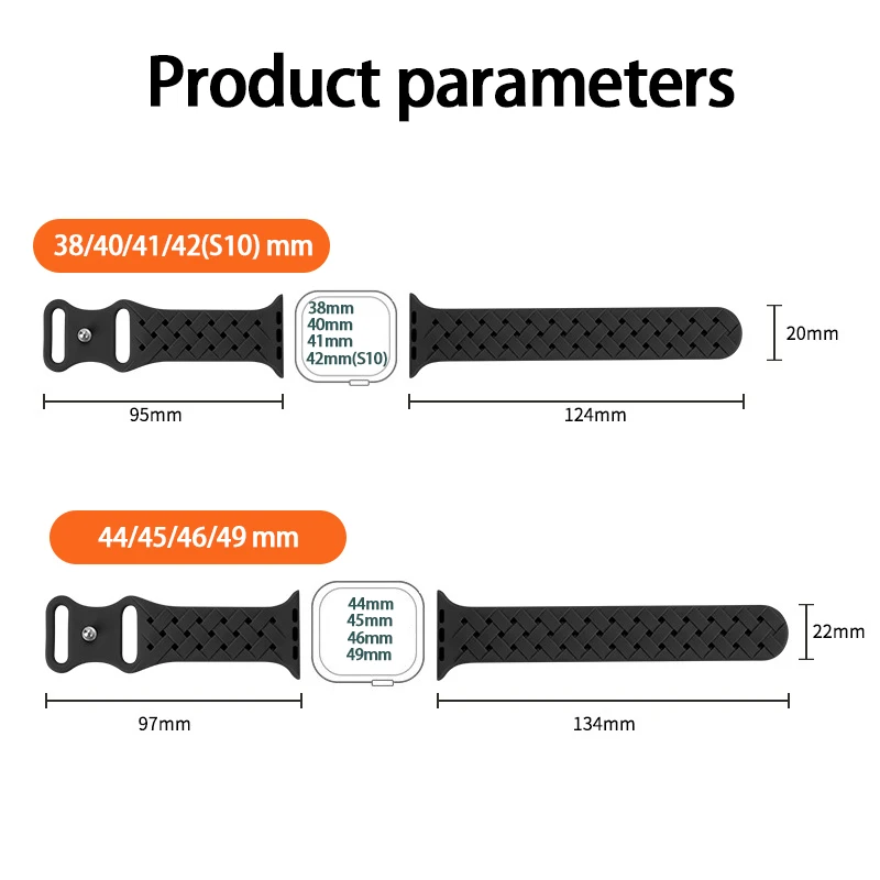 Correa de silicona para Apple Watch Band 46mm 44mm 40mm 45mm 41mm 42mm Correa deportiva iWatch Series 10 SE 9 8 7 6 5 4 Ultra 2