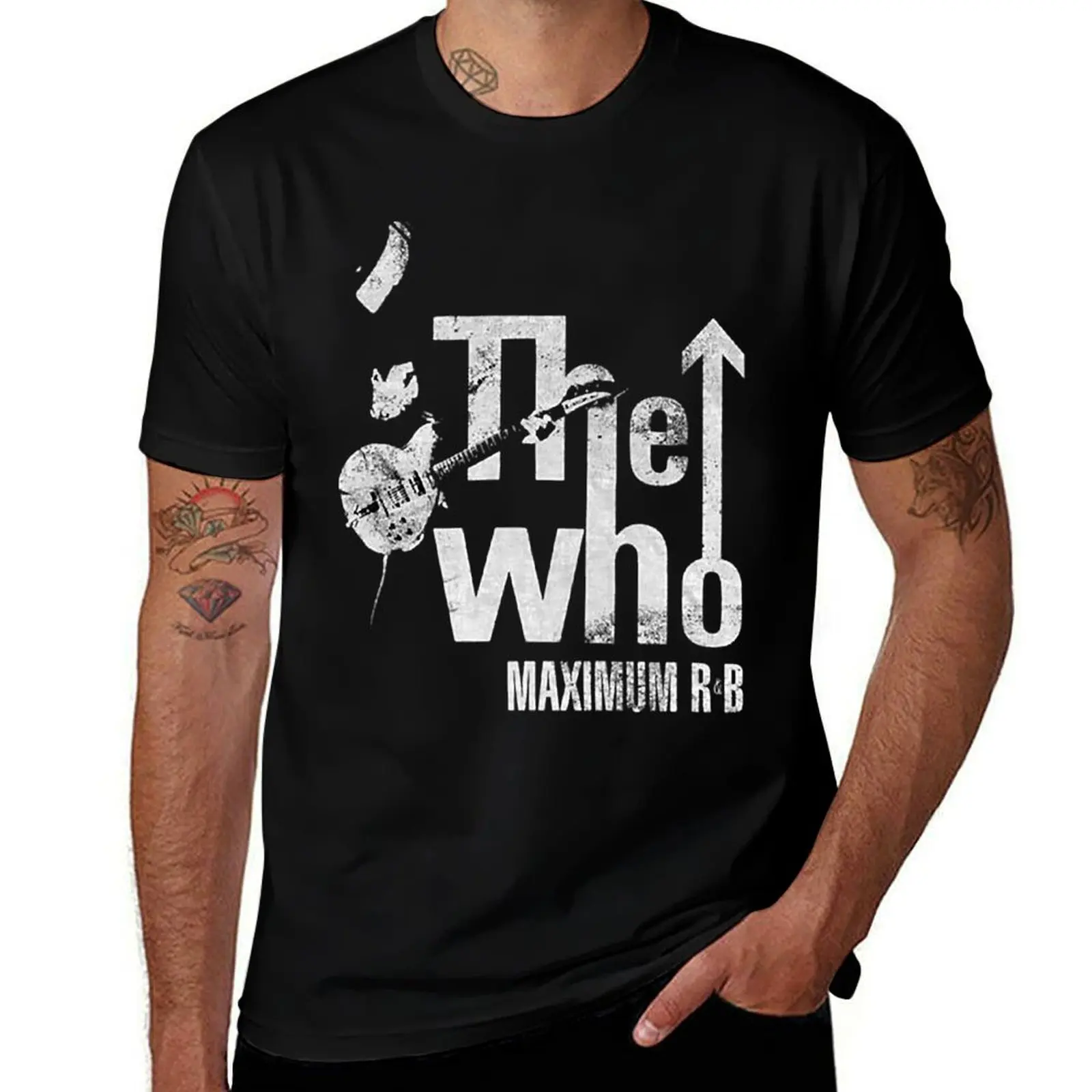 The Who Maximum R&B Pete Townshend Rock Official Tee Classic T-Shirt Lightweight Running Sports T-Shirt