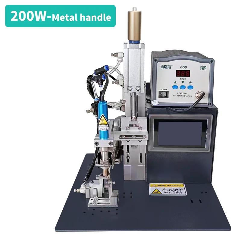 Myo semi-automatic welding machine for Light Emitting Diode pcb board welding and USB cable welding