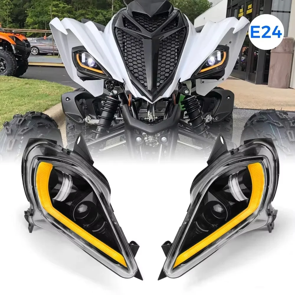 ATV Headlight LED Turn Signal light for Yamaha Raptor 700R 700 YFZ450 YFZ450R YFZ450X Wolverine 450 350 Raptor 250 350 2006-2024