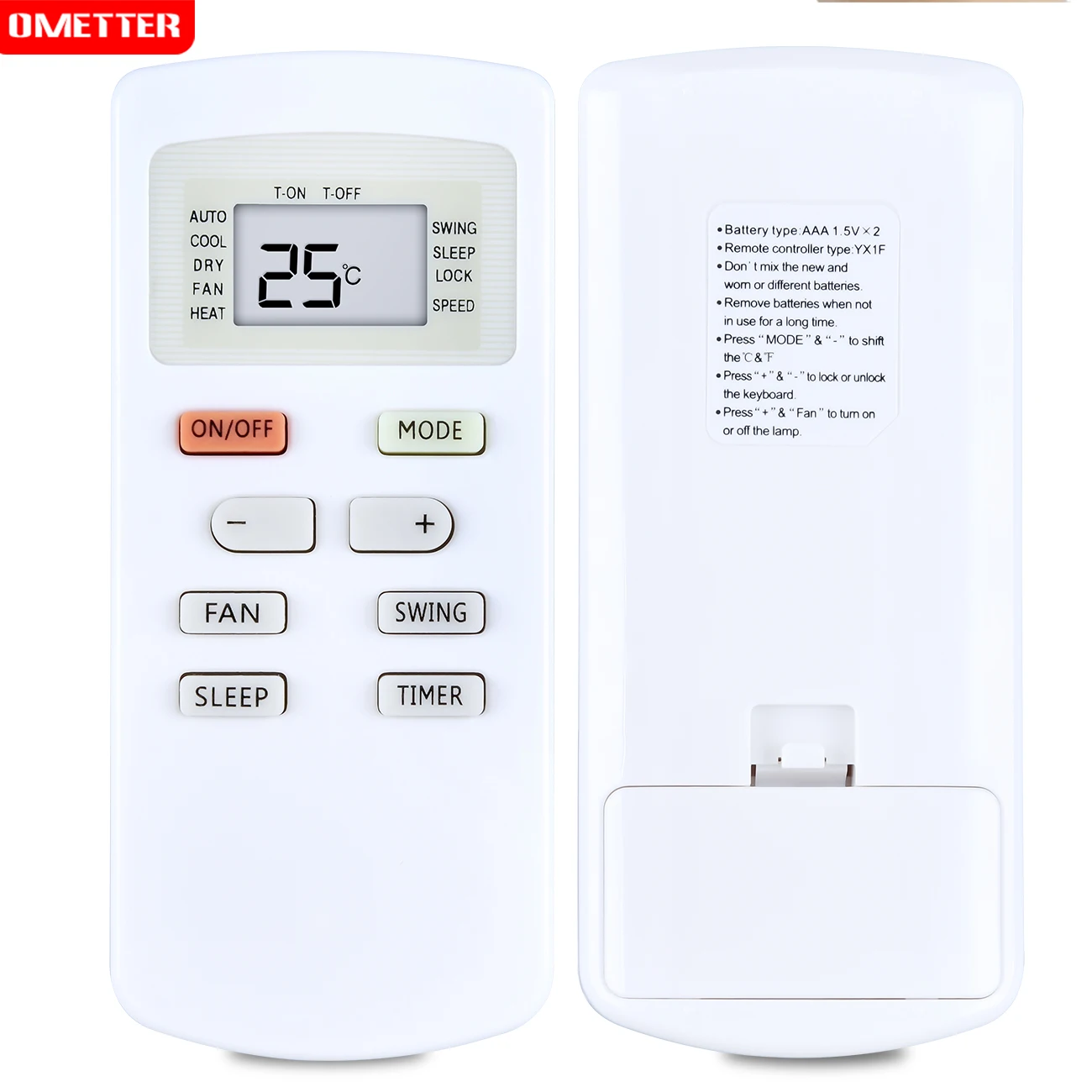 Conditioner Air Conditioning Remote Control Suitable for GREE YX1F YX1F1 YX1F2 YX1F3 YX1F4 YX1F5 YX1F1F YX1F4F YX1F5F