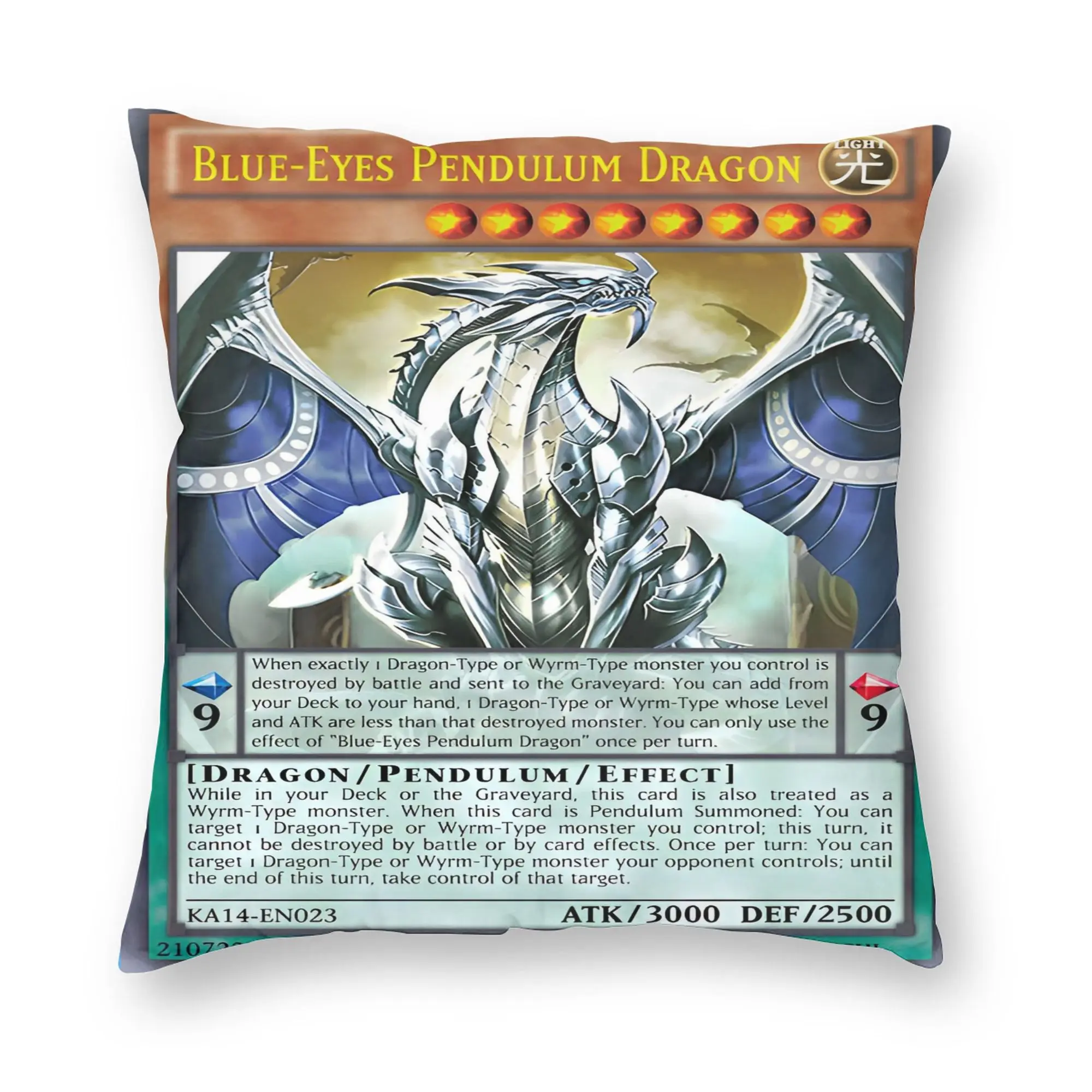 Anime Yu Gi Oh Card  Pillowcase Double-sided Printing Polyester Cushion Cover Decorations  Throw Pillow Case Cover Home Square
