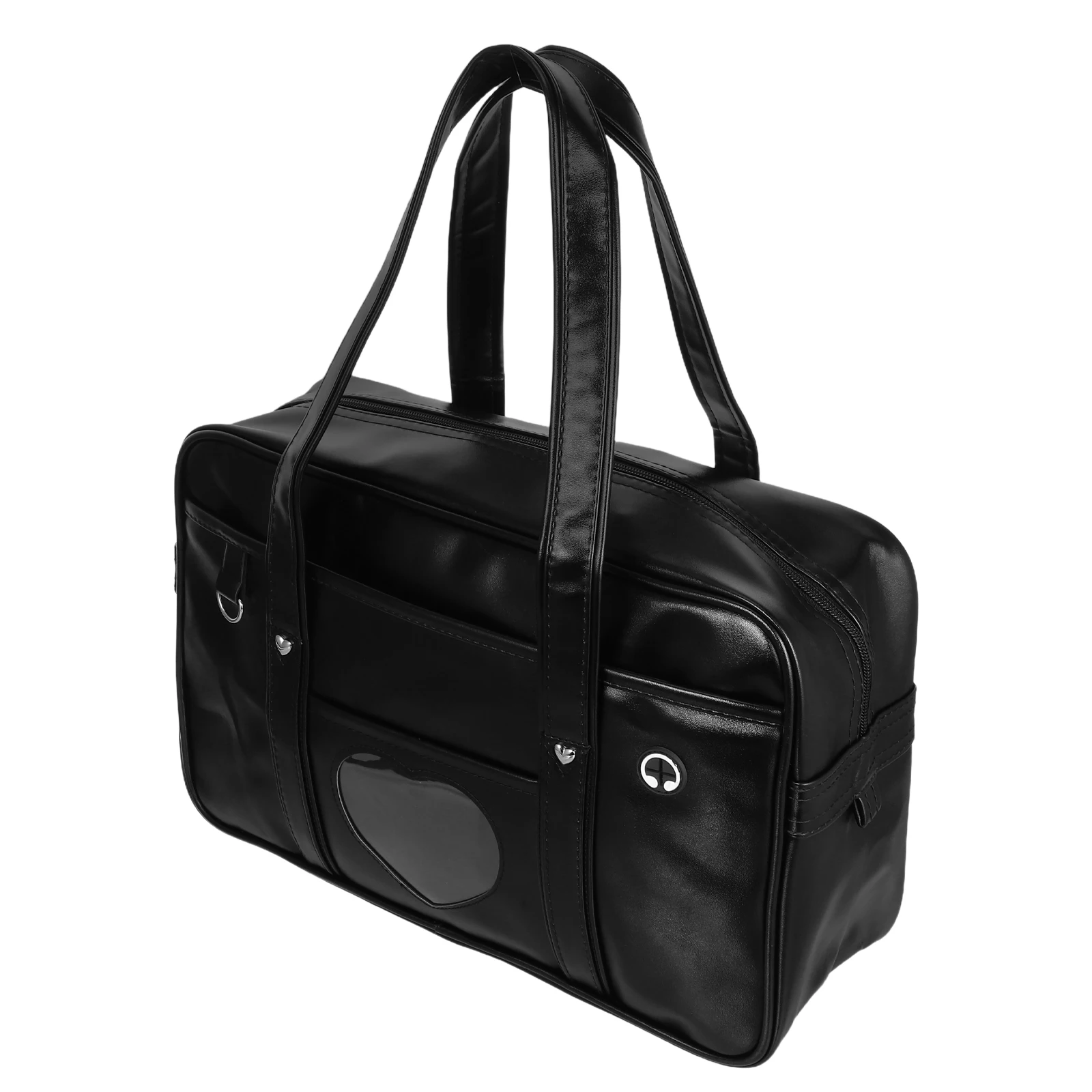 

Waterproof Laptop Tote Bag Faux Computer Case Japanese Style Lovely Heart School Bag Large Capacity Handbag Work Travel