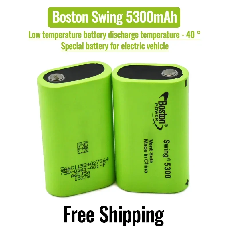 5300mAh 3.7V New Original Battery For BOSTON POWER SWING 5300 Low Temperature Fuel Lithium Batteries Cell 13A Discharge