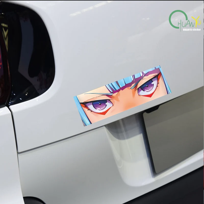 Lucy Rebecca Edgewalker anime reflective sticker; gazing eyes body glass decoration; suitcase sticker