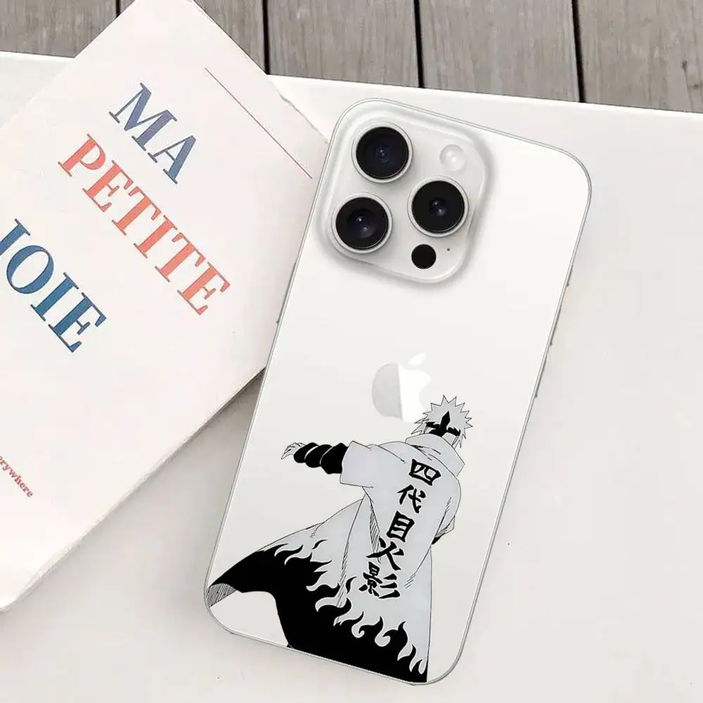 حافظة هاتف لطيفة N-Namikazes Minatos لهاتف آيفون متوافقة مع 16 16 15 12 11 13 14 Pro Max XR XS Max X Plus شفافة Co