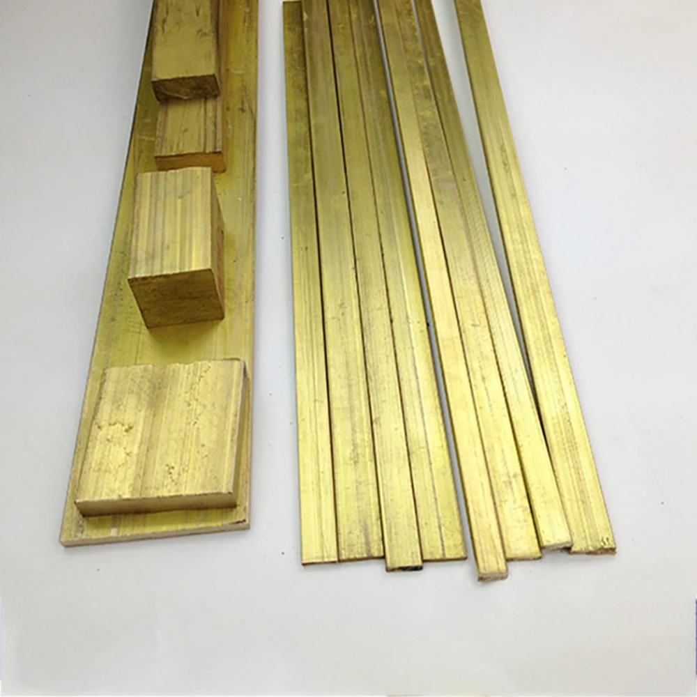 H62 brass Bar Square Rod flat barDIY Rivet material  Building material 200*8*8mm