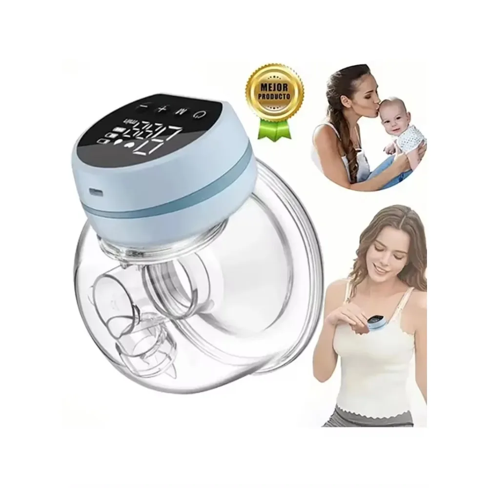 1200mAh Portable Breasmilk Pump Handsfree Electric Breast Milk Extractors BPA Free 3 Modes 9 Levels Low Noise Powerful Suction