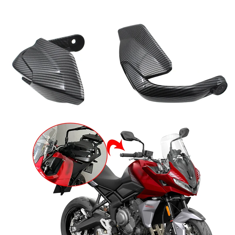 

Carbon Handguard Hand Guards Protector Handguard Handlebar Protection Fit For Tiger Sport 660 TIGER660 2022 2023 TRIDENT660