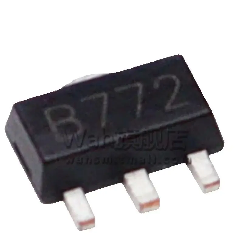 B772 SOT89 Silk Screen Printing B772 Encapsulated PNP Power Amplifier Tube