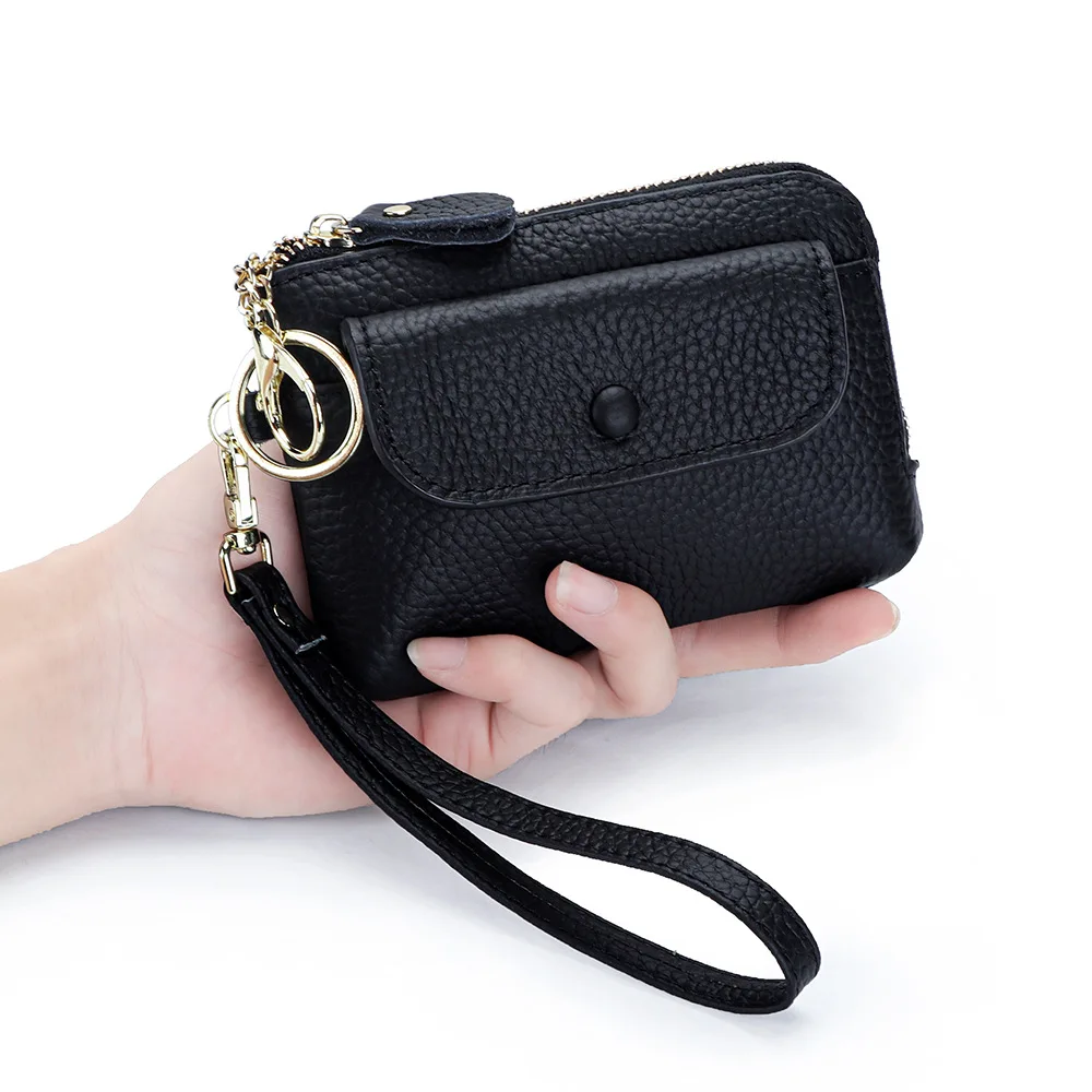 

Genuine Leather Fashion Wallet for Women Large Capacity Portable Coin Storage Bag Ultra Thin Multi Functional Compact Clutch Bag