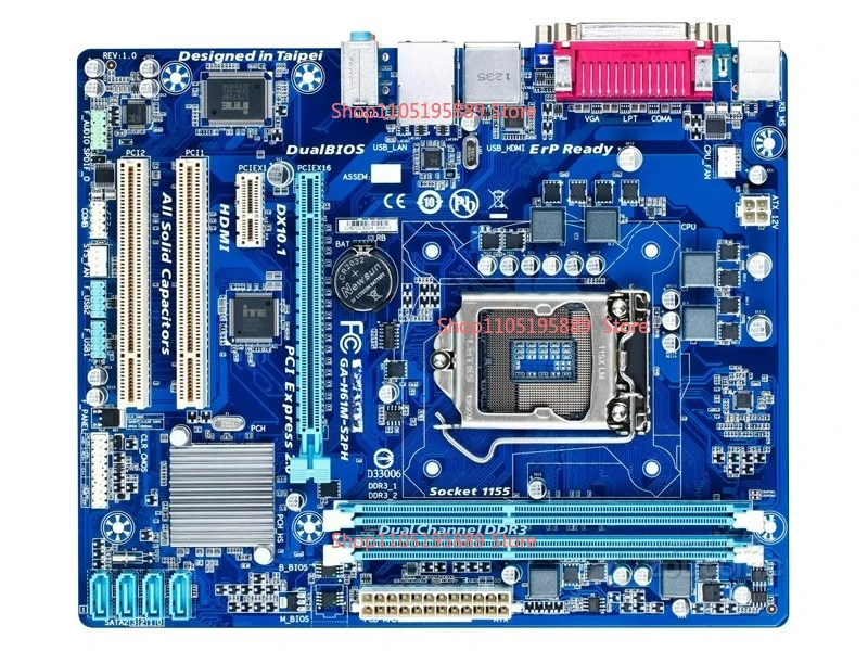 

Для Gigabyte H61M-S2PH H61 основная плата 1155-контактный DDR3 со слотом HDMI PCI
