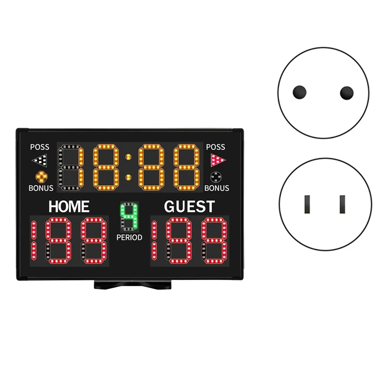 

Electronic Basketball Scoreboard, Portable Digital Scoreboard With Remote For Multisports Indoor Outdoor