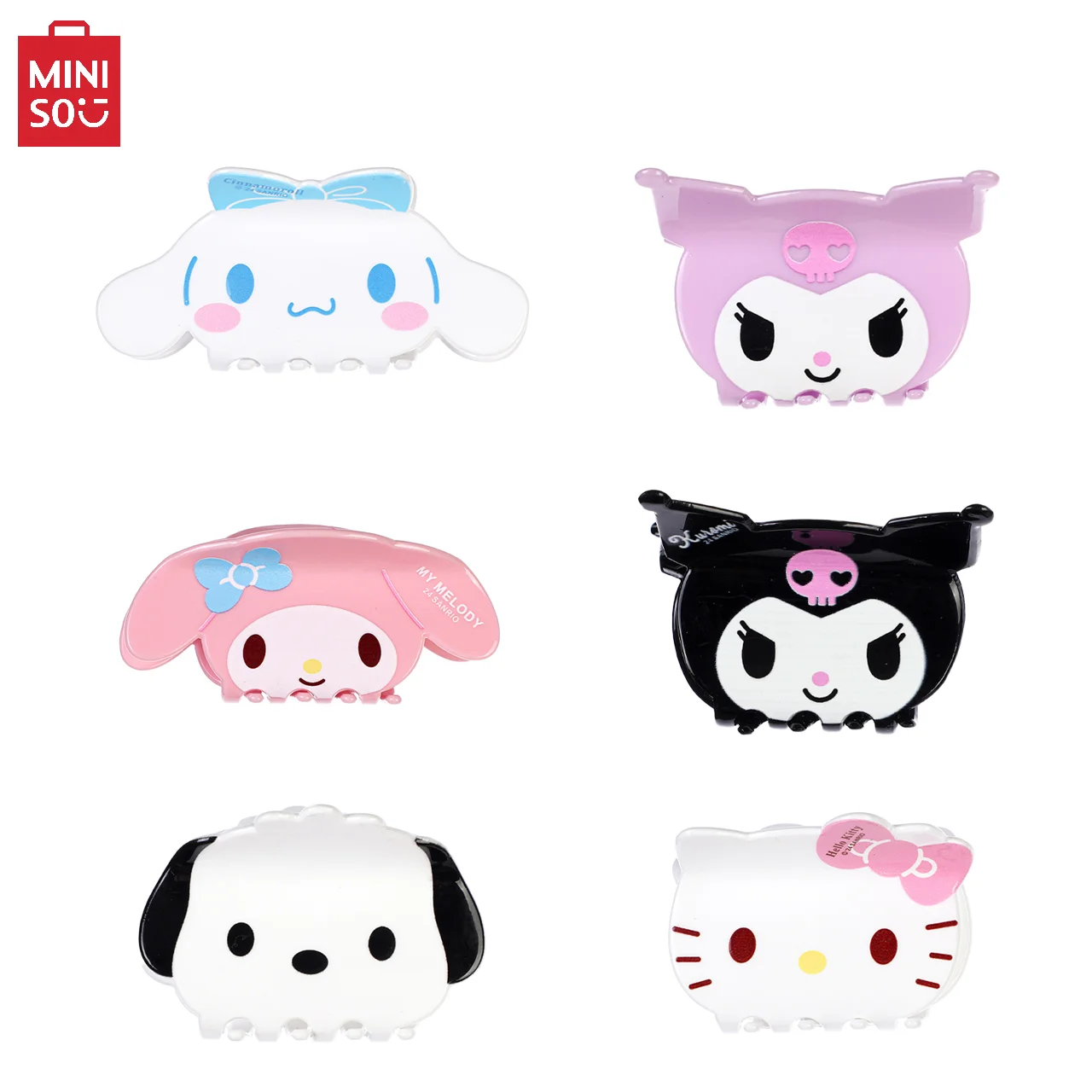 Miniso Women\'s Hair Clip, Simple and Cute Anime Cartoon Style Headwear Decoration, Back to School for Festivals