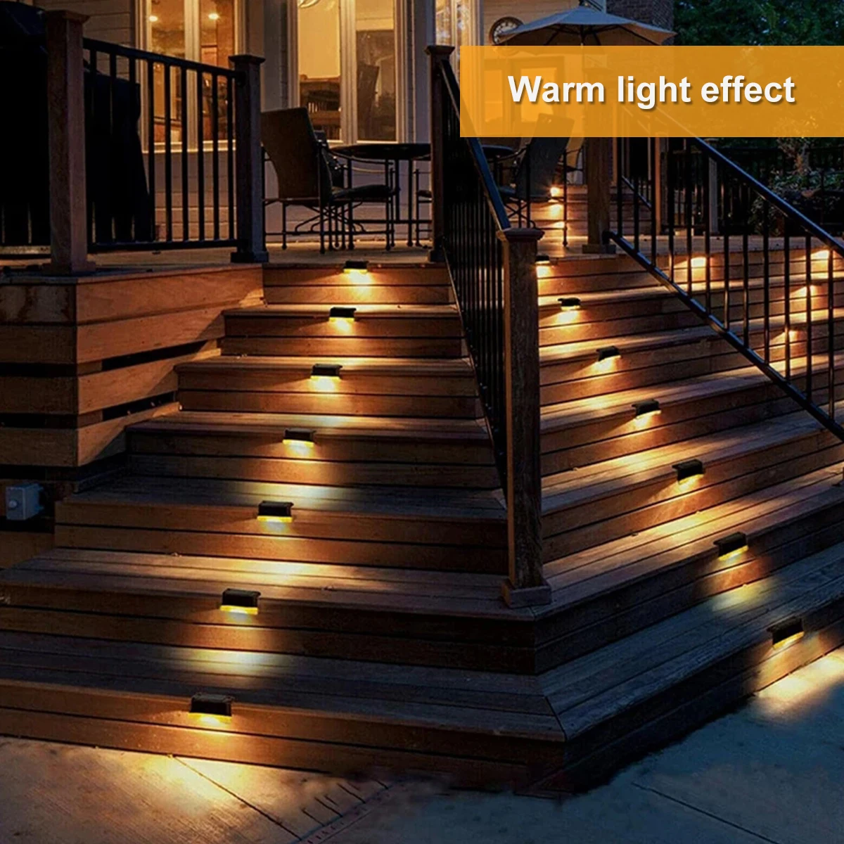 

Stair LED Solar Lamp IP65 Waterproof Outdoor Garden Light Pathway Yard Patio Steps Fence Lamps Garden Decor Solar Light Outdoors