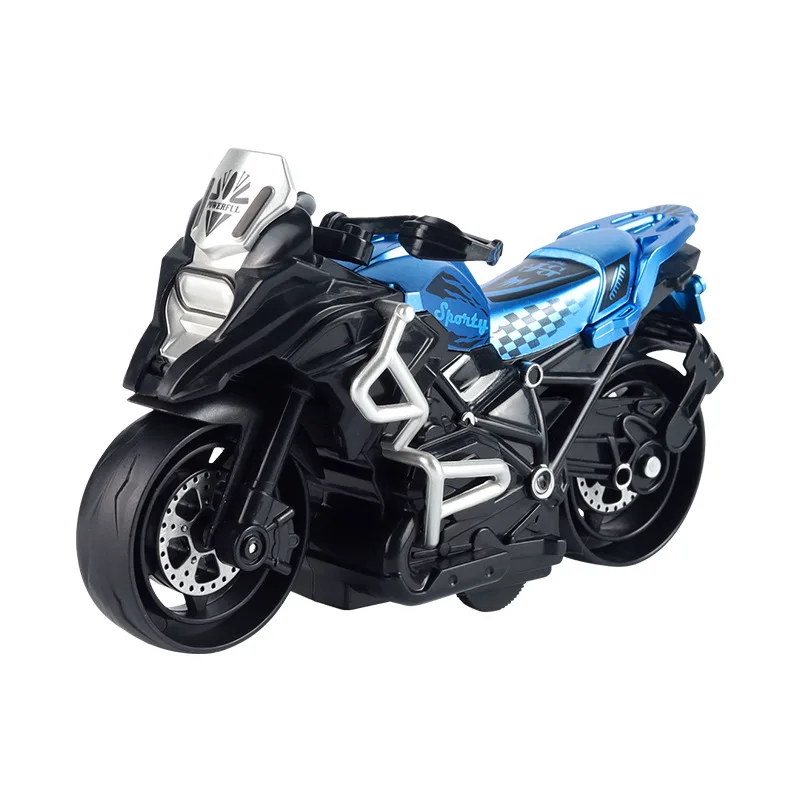 Jouet pour enfants modèle Simulation personnalité Cool de moto jouets garçon retirer voiture jouet glisse moto cadeaux d'anniversaire