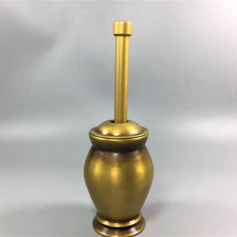 Brass pot pounder for grinding Chinese herbal medicines and garlic pounder