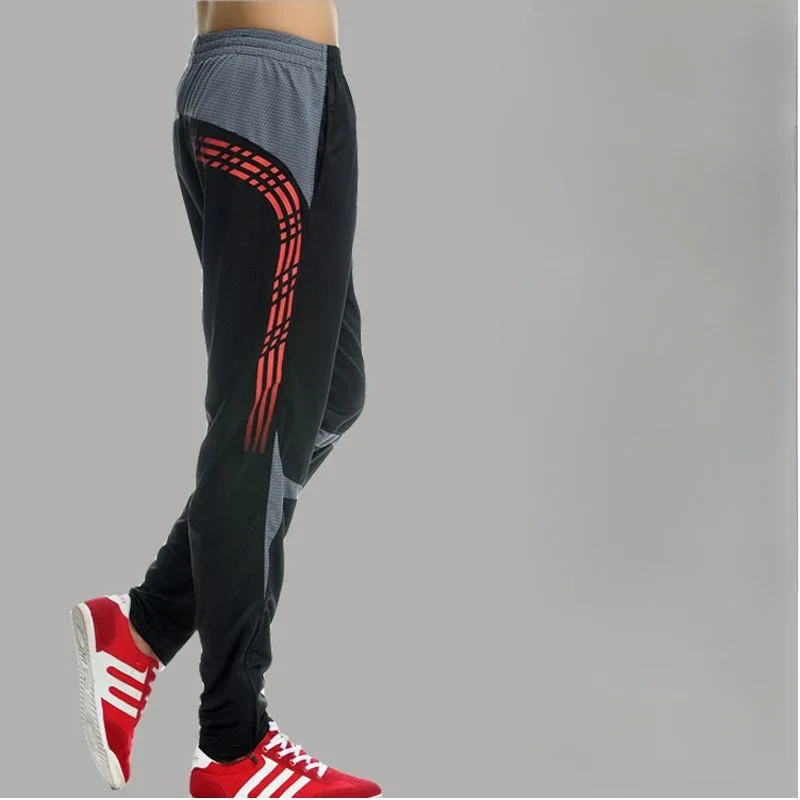 Man Sports Pants Harem Striped Skinny Thin Slim Sweatpants for Men Summer Tights Trousers Luxury Training Sweatshirt Joker Long