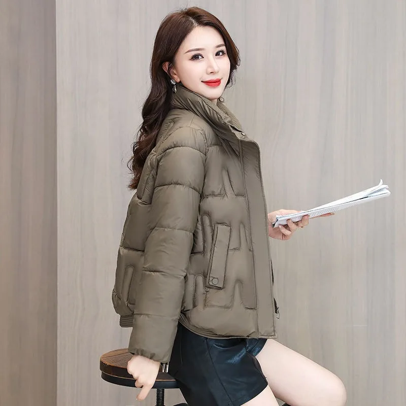 2024 New Autumn Winter Jacket Women Parkas Hooded Thick Down Cotton Padded Female Jacket Short Winter Coat Women Outwear