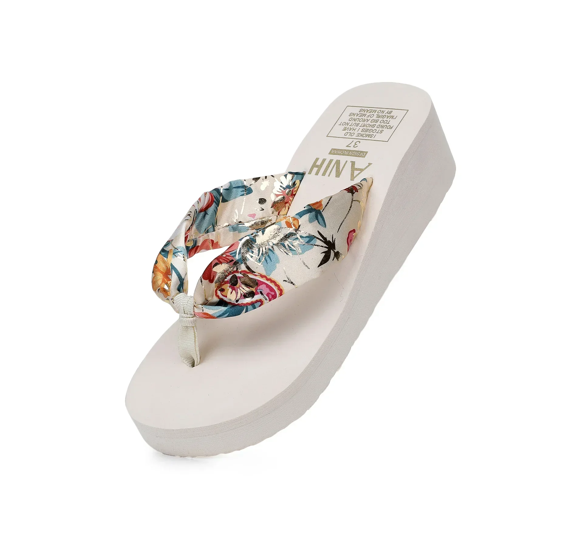 Damen Flip-Flops Sommer Strand Plateau-Slipper Lässige Outdoor-Keilsandalen Sommer Damenschuhe – Detail 20