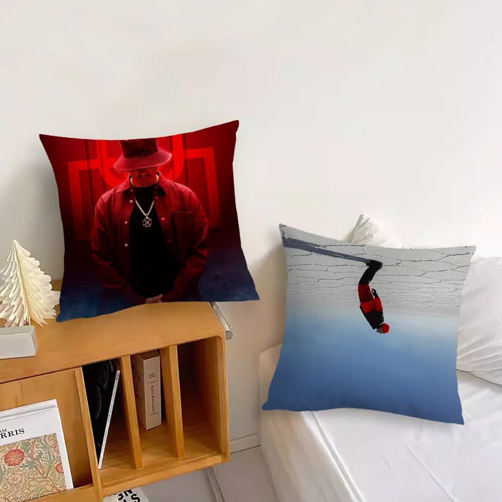 Hot Rapper D-Duki Ameri cushion cover Sofa Living Room Bedroom Headboard Backrest Cushion Square Cushion Nap Time Pillow Case