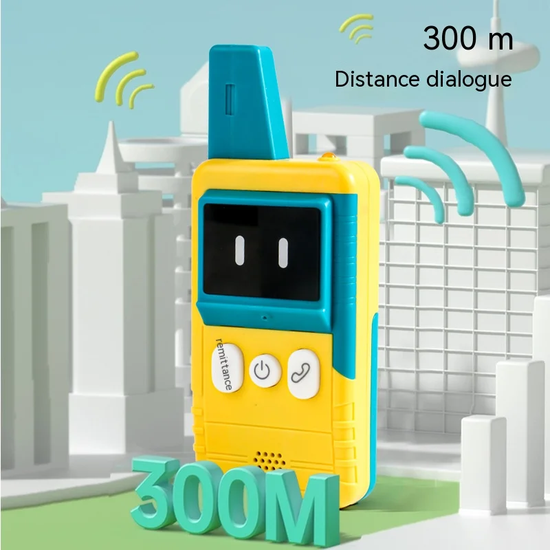 Children Electric Toy Walkie Talkie 300M Portable Handheld Wireless Communication Lighting Outdoor Interactive Toy for Kid Adult