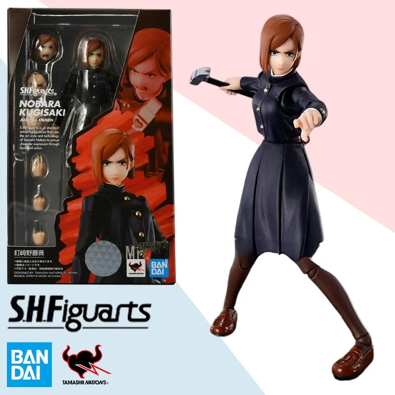 Original Bandai Anime Action Figure Jujutsu Kaisen SHFiguarts Kugisaki Nobara Finished Model Kit Series Kids Gift In Stock