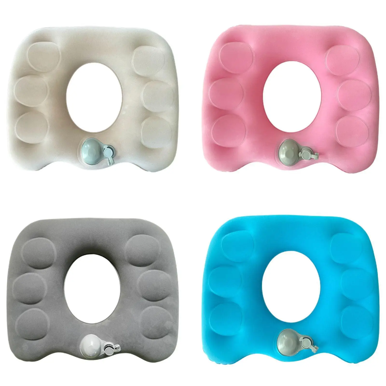 

Inflatable Donut Pillow Seat Cushion,Seat Pad Sitting Pad,Butt Cushion for Airplane Seats,Long Time Sitting,Road Trips,Trains