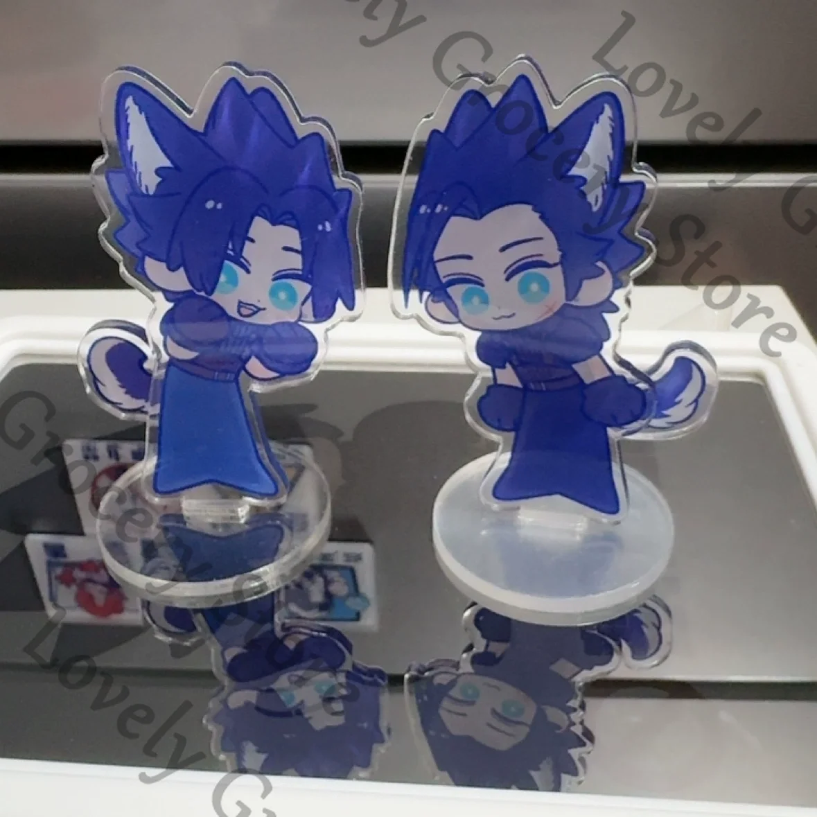 Anime Zack·Fair Cosplay Cartoon Shake Fighter Standing Sign Indicative Board Acrylic Stand Figure Accessories Ambitus Fans Gift