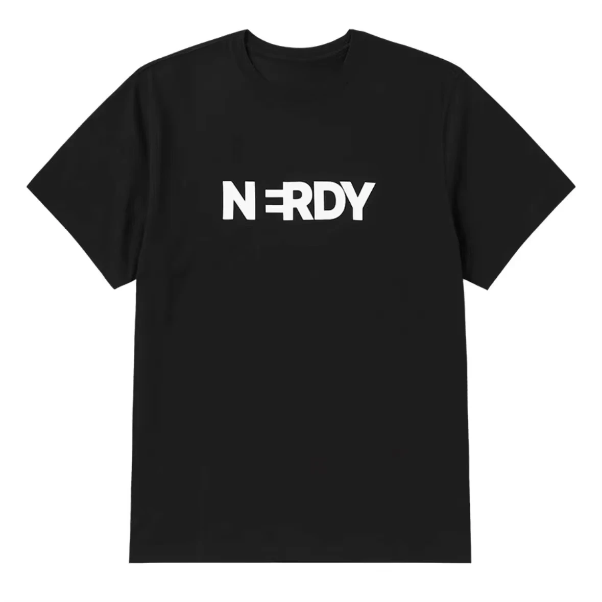 

New Summer Trendy Brand Letter Printing Short-sleeved T-shirt Women's Round Neck Cotton Unisex Comfortable Short-sleeved Top