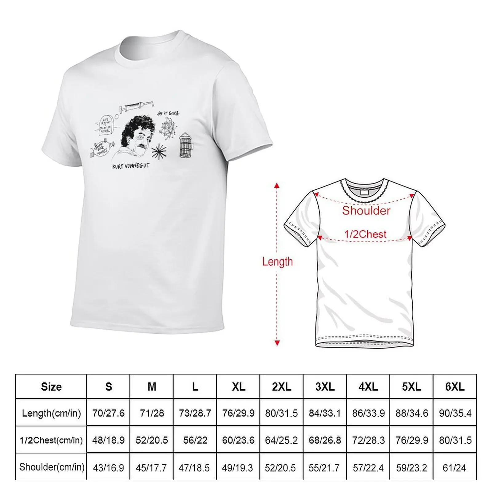 Ode to Vonnegut T-Shirt oversizeds tshirts personalised mens white t shirts